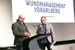 Rankweil am 15.11.2024 LKH Landeskrankenhaus Rankweil, Tagung Wundmanagement, Eroeffnung Prim. Robert Strohal, Referent Hauke Cornelsen