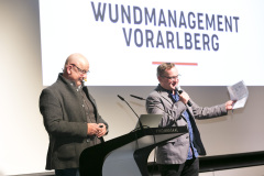 Rankweil am 15.11.2024 LKH Landeskrankenhaus Rankweil, Tagung Wundmanagement, Eroeffnung Prim. Robert Strohal, Referent Hauke Cornelsen