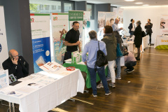 Rankweil am 29.4.2022 10 Jahre Verein Wundmanagement Vorarlberg und 20 Jahre Dermatologie im LKH Landeskrankenhaus Feldkirch. Gruppenfoto mit Dir. Gerald Fleisch, LR Martina Ruescher, Prim. Strohal, Gilbert Haemmerle, aus Innsbruck Dr. Schmuth Matthias. Redner  Dr. Eberlein Thomas