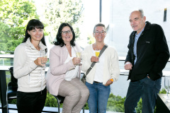 Rankweil am 29.4.2022 10 Jahre Verein Wundmanagement Vorarlberg und 20 Jahre Dermatologie im LKH Landeskrankenhaus Feldkirch. Gruppenfoto mit Dir. Gerald Fleisch, LR Martina Ruescher, Prim. Strohal, Gilbert Haemmerle, aus Innsbruck Dr. Schmuth Matthias. Redner  Dr. Eberlein Thomas