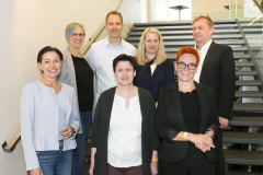 Rankweil am 29.4.2022 10 Jahre Verein Wundmanagement Vorarlberg und 20 Jahre Dermatologie im LKH Landeskrankenhaus Feldkirch. Gruppenfoto mit Dir. Gerald Fleisch, LR Martina Ruescher, Prim. Strohal, Gilbert Haemmerle, aus Innsbruck Dr. Schmuth Matthias. Redner  Dr. Eberlein Thomas