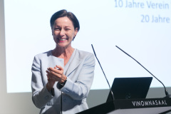 Rankweil am 29.4.2022 10 Jahre Verein Wundmanagement Vorarlberg und 20 Jahre Dermatologie im LKH Landeskrankenhaus Feldkirch. Gruppenfoto mit Dir. Gerald Fleisch, LR Martina Ruescher, Prim. Strohal, Gilbert Haemmerle, aus Innsbruck Dr. Schmuth Matthias. Redner  Dr. Eberlein Thomas