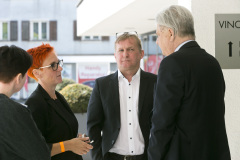 Rankweil am 29.4.2022 10 Jahre Verein Wundmanagement Vorarlberg und 20 Jahre Dermatologie im LKH Landeskrankenhaus Feldkirch. Gruppenfoto mit Dir. Gerald Fleisch, LR Martina Ruescher, Prim. Strohal, Gilbert Haemmerle, aus Innsbruck Dr. Schmuth Matthias. Redner  Dr. Eberlein Thomas